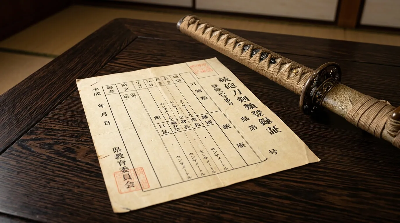 銃砲刀剣類登録証